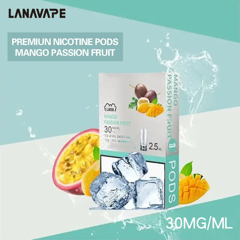 🥭芒果百香果｜Lana一代電子煙菸彈 透明發光彈 2.5ml×3枚 #現貨熱賣#